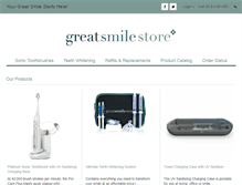 Tablet Screenshot of greatsmilestore.com